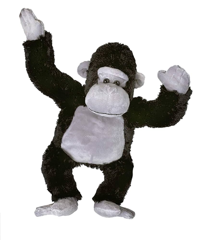 Amazon.com: Cuddly Soft 16 inch Stuffed Black & Grey Gorilla